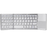 New Portable Mini Three-Folding Bluetooth Keyboard with Wireless Foldable Touchpad Keypad | Rowkoly