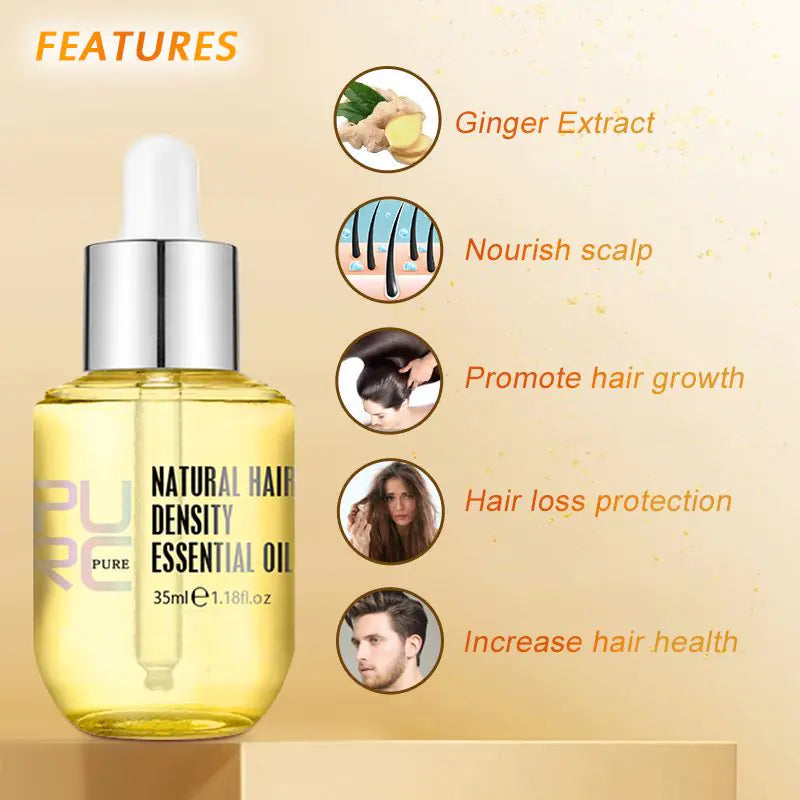 Natural Ginger Hair Growth Oil | Rowkoly