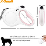 Retractable Dog Leash with Dispenser and Poop Bags | Rowkoly