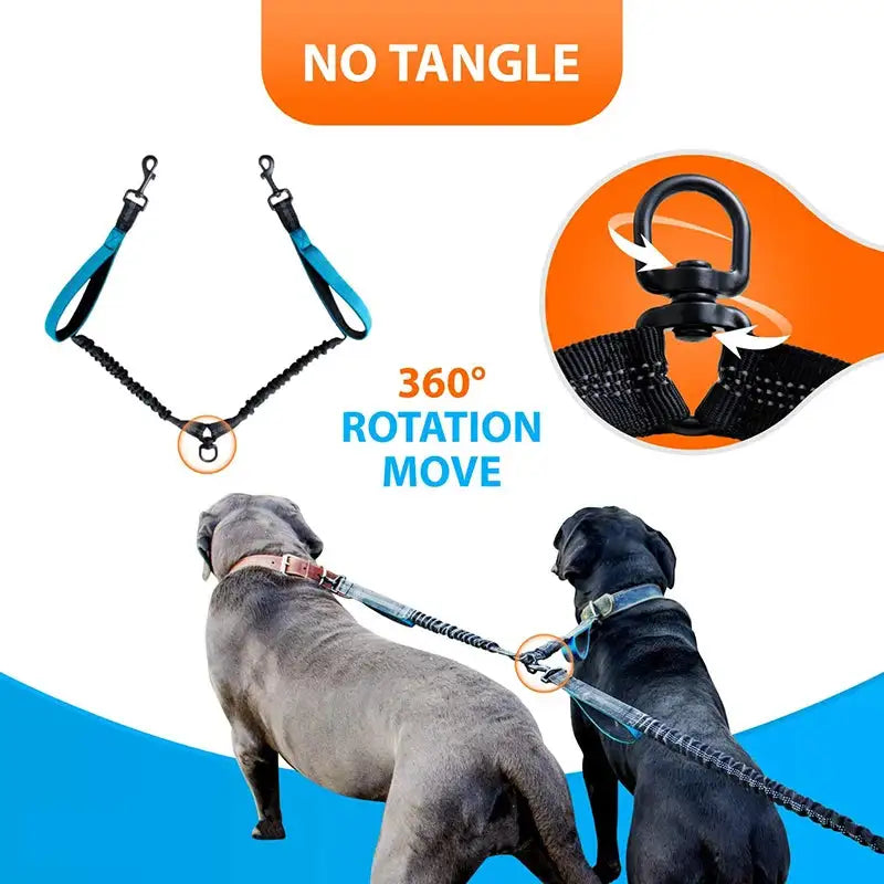 Reflective Comfort Leash Duo | Rowkoly